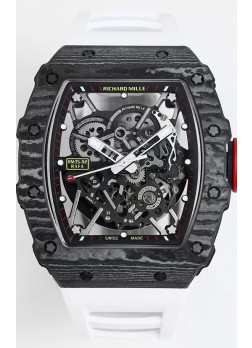 Richard Mille RM35-02 Rafael Nadal Caja de Fibra de Carbono con Genuino Tourbillon Reloj Super clone