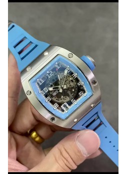 Richard Mille RM010 Reloj Réplica Acero Inoxidable Correa Azul