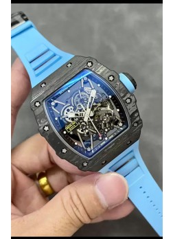 Richard Mille RM35-02 Rafael Nadal Caja Fibra de Carbono con Tourbillon Genuino Reloj Super Clone