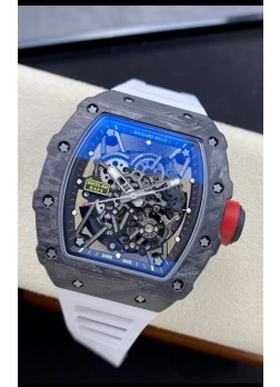 Richard Mille RM35-02 Rafael Nadal Caja de Fibra de Carbono con Tourbillon Genuino Reloj Super Clone