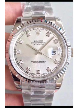 Rolex Datejust 41MM Movimiento Cal.3135 Reloj Réplica Suiza en Acero 904L / Dial Acero