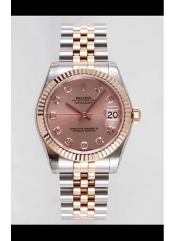 Rolex Datejust 31MM Movimiento Cal.3135 Reloj Réplica Suizo Dial Champange Correa Jubilee - Reloj Ultimate Acero 904L