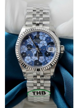 Reloj Rolex Datejust Movimiento Cal.3235 Super Clone Acero Inoxdiable 31MM Dial con Motivo