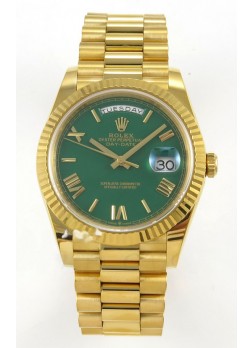 Rolex Day Date Super Clone Dial Verde 40MM 220 Gramos Reloj Réplica Suizo