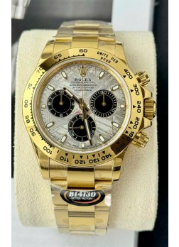 Rolex Daytona Super Clone 116519LN Dial Meteorito Movimiento Cal.4130 - Caja Oro Amarillo