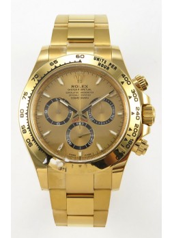 Rolex Daytona Super Clone 116508 Oro Amarillo - Dial Dorado Movimiento Original Cal.4131