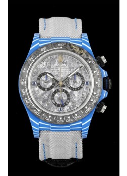 Reloj Rolex Daytona DiW Edición Piece Unique Dial Azul - Caja Ligera de Carbono Forjado