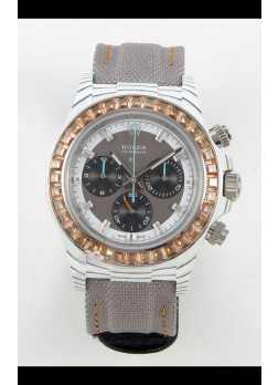 Rolex Daytona Super Clone DiW Blanco Edición CarboQuartz Reloj Réplica Suizo
