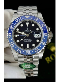 Reloj Rolex GMT Masters Super Clone Custom Bisel de Cerámica Dial Negro
