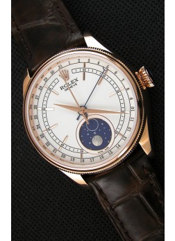 Rolex Cellini Moonphase Rose Gold REF# 50535 Reloj Réplica Suizo