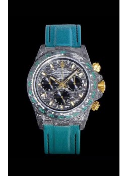 Rolex Daytona DiW Forged Cabon Casing 1:1 Mirror Replica Black Carbon Dial