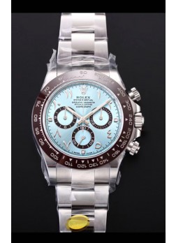 Rolex Daytona 116506 ICE BLUE ARAB Numerals Dial Cal.4130 Movement - Ultimate 904L Steel Watch