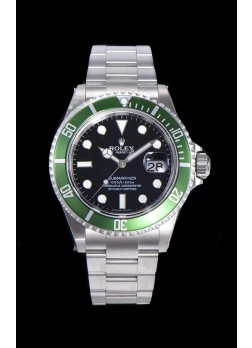 Rolex Submariner 50 Aniversario "Kermit" Reloj Réplica Suizo Caja en Acero 904L