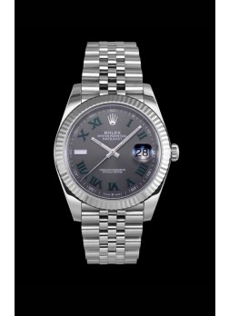 Rolex Datejust Edición Wimbledon Reloj Réplica Japonés - Dial Gris en 41MM 