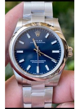 Rolex Oyster Perpetual REF#277200 31MM Movimiento y Réplica Suizo Dial Azul Acero 904L Reloj Réplica Espejo 1:1