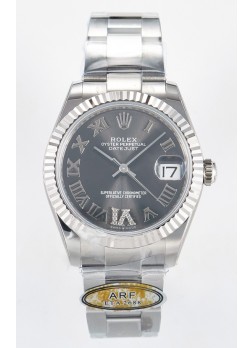 Rolex Super Clone Datejust ETA 2688 Movement 31MM Acero Inoxidable Case Reloj Dial Gris