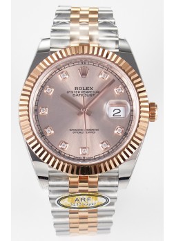 Rolex Super Clone Datejust ETA 3235 Movement 41MM Reloj y Dial Chapados en Oro Rosado Dos Tonos