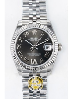 Rolex Super Clone Datejust ETA 2688 Movement 31MM Acero Inoxidable Reloj Dial Gris 