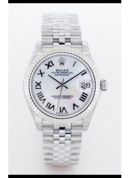Rolex Datejust M126234 36MM ETA2836 Dial Blanco Madre Perla - Numerales Romanos 