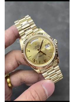 Rolex Day Date Presidential Oro Rosado 18K Reloj 40MM - Dial Oro Calidad Espejo 1:1