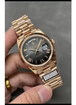 Rolex Day Date Presidential Reloj Oro Rosado 18K 40MM - Dial Marrón Calidad Espejo 1:1