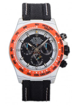 Rolex Cosmograph Daytona Edición DiW OCELLARIS Reloj Fibra de Carbono Blanco - Movimiento Cal.4130
