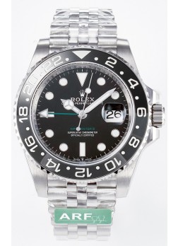 Rolex GMT Masters II Super Clone 126710GRNR "Bruce Wayne" Correa Jubilee Acero 904L Reloj Réplica Suizo