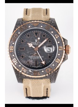 Rolex GMT Masters II Super Clone DiW Edition Réplica Suiza Ligera Reloj Caja Carbono