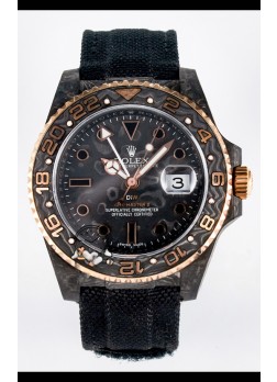 Rolex GMT Masters II Super Clone DiW Edition Réplica Suiza Ligera Reloj Caja Carbono