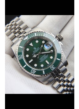 Rolex Submariner Reloj Japanese Reloj Réplica Dial Acero 904L Bisel de Cerámica en Verde