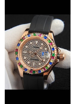Rolex Yachtmaster Oro Everose Japonés Reloj Réplica- 40MM
