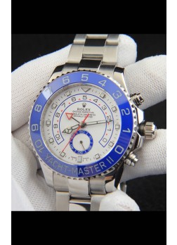 Rolex Yachtmater II Movimiento Japonés Reloj Réplica44M Acero Inoxidable