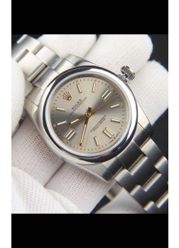 Rolex Oyster Perpetual Movimiento Japonés Reloj Réplica36MM - Dial Gris