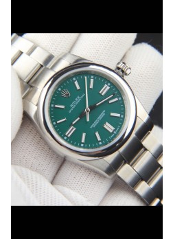 Rolex Oyster Perpetual Movimiento Japonés Reloj Réplica36MM - Dial Verde