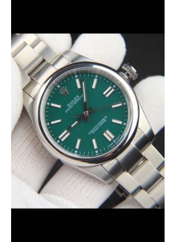 Rolex Oyster Perpetual Movimiento Japonés Reloj Réplica41MM - Dial Verde
