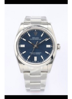 Rolex Oyster Perpetual REF#126000 36MM Movimiento Suizo Réplica Suiza Dial Azul Acero 904L Reloj Réplica a Espejo 1:1