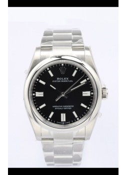 Rolex Oyster Perpetual REF#126000 36MM Movimiento Suizo Réplica Suiza Dial Negro Acero 904L Reloj Réplica a Espejo 1:1