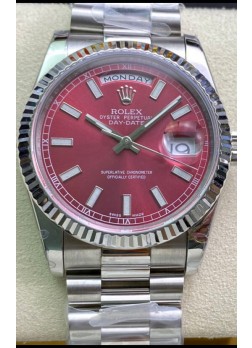 Rolex Day Date Presidential Acero 904L 36MM - Dial Marrón Calidad a Espejo 1:1