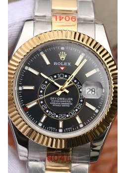 Rolex Sky-Dweller Oystersteel Oro Amarillo Oyster 42MM Reloj Réplica a Espejo 1:1 