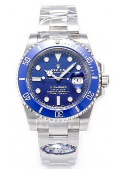 Rolex Submariner Super Clone 40MM Chapado Oro Blanco 116619LB - Reloj Replica Espejo 1:1