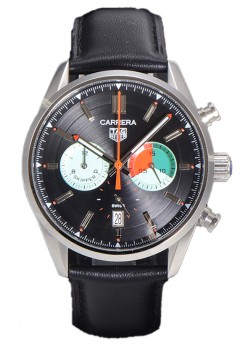 Tag Heuer Carrera Carrera Skipper 39 Cronógrafo Reloj Réplica Cuarzo Suizo Dial Negro
