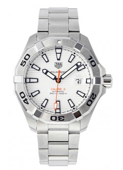 Tag Heuer Aquaracer Calibre 5 Reloj Réplica Espejo 1:1 Dial Acero Blanco 904L 44MM