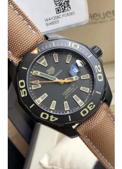 Tag Heuer Aquaracer Calibre Revestimiento DLC con Bisel de Cerámica Réplica Suiza 41MM