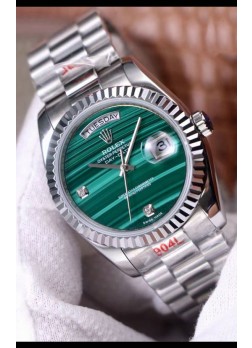 Rolex Day Date Presidential Acero 904L 36MM - Dial Malachite Calidad a Espejo 1:1