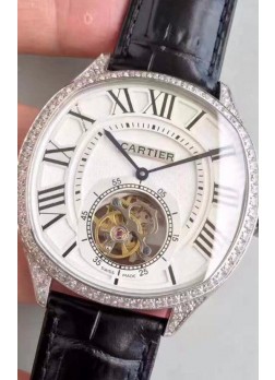 Drive De Cartier Reloj Réplica 1:1 con Movimiento Tourbillon