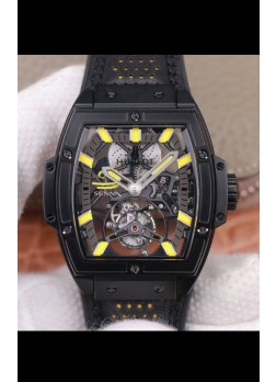 Hublot Masterpiece MP Edición Senna Genuino Tourbillon Reloj Réplica con revestimiento en PVD