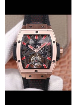 Hublot Masterpiece MP Edición Genuino Tourbillon Reloj Réplica Suizo Caja en Oro Rosado