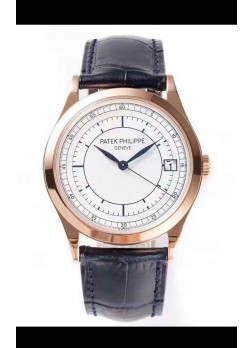 Patek Philippe Calatrava 5296 Dial Sector Reloj Réplica Suizo a espejo 1:1Oro Rosado Casing