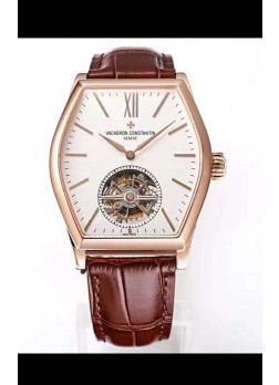 Vacheron Constantin Malte Tourbillon Reloj Réplica Suizo Calidad a Espejo 1:1 Oro Rosado
