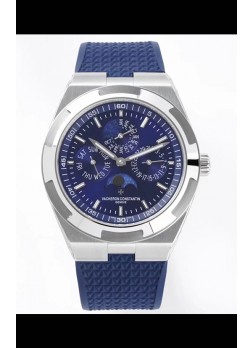 Vacheron Constantin Overseas Perpetual Calendar Ultra-Fino Reloj Réplica Caja en Acero Dial Azul